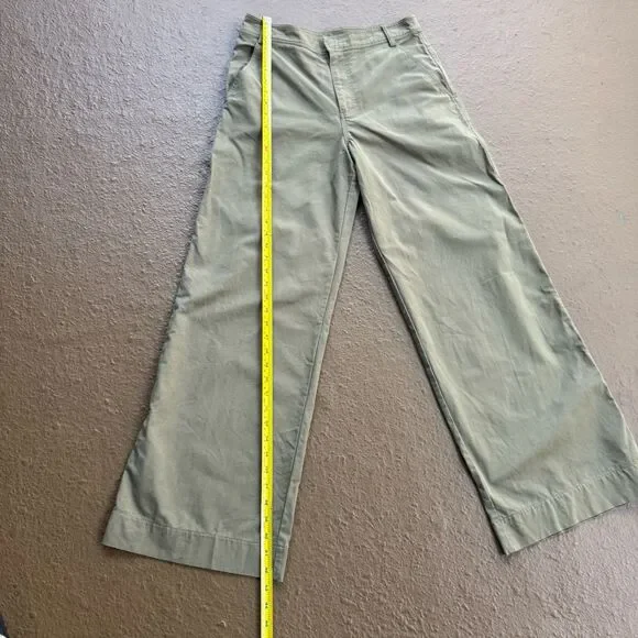 WAYF Green Two-piece Set Cropped Vest W back Zip & Wide-leg Oversized Pants Sz S - Picture 9 of 16